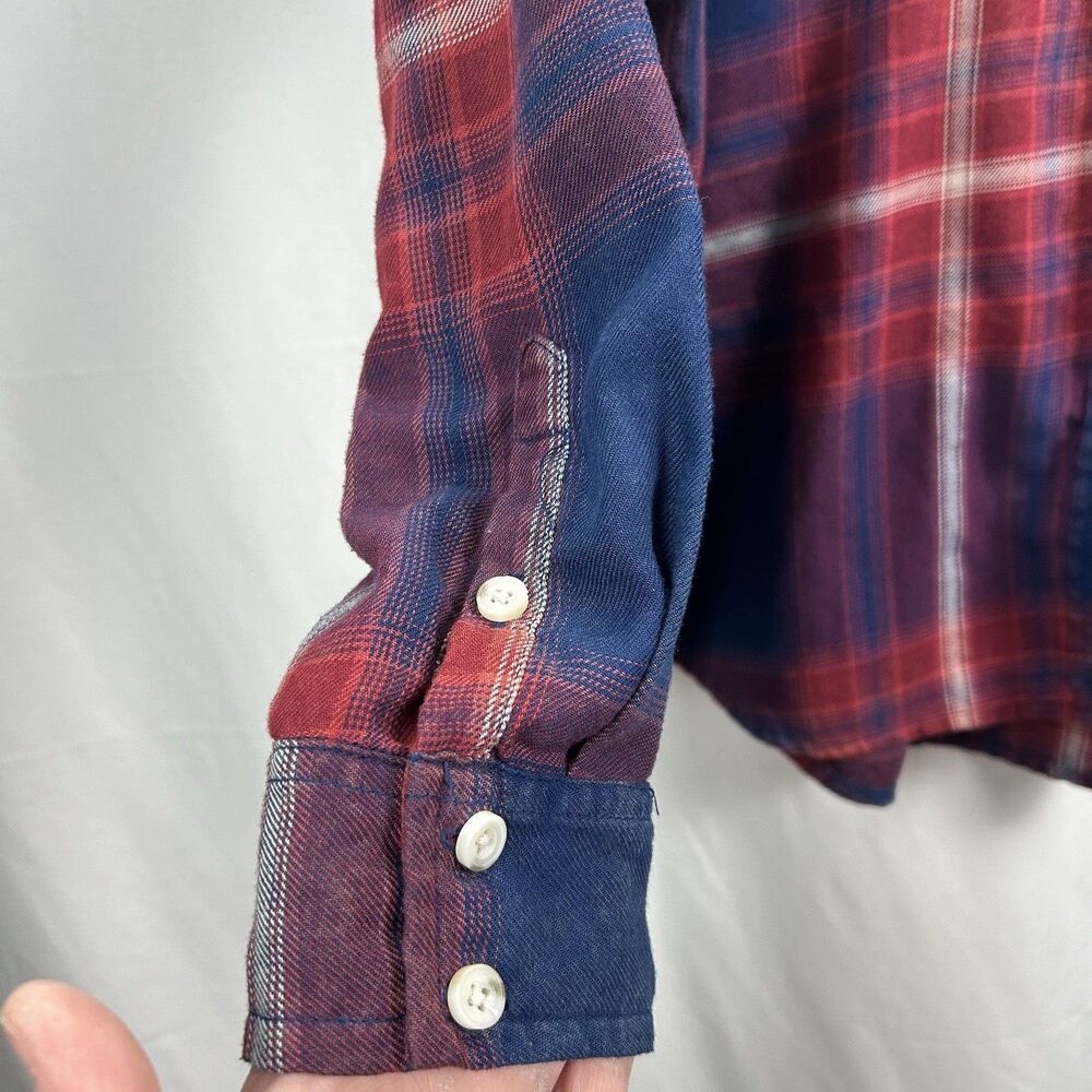 Mossimo Supply Co Flannel Shirt Women's XL Boyfriend Fit Multi Color Plaid - Picture 3 of 8